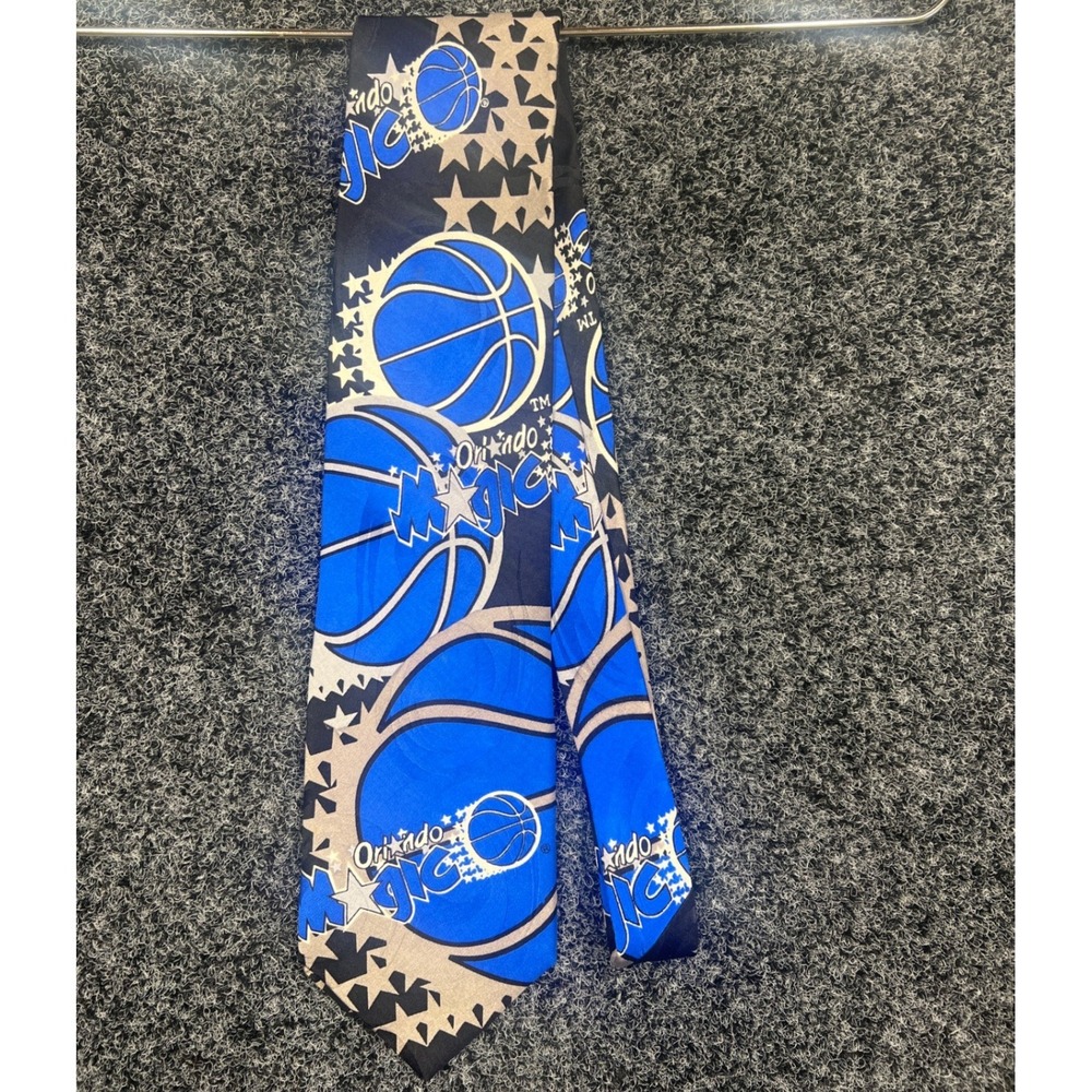 RM Sport Tie Mens OS Blue Orlando Magic NBA Silk Basketball Vintage Gameday SEO